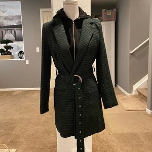 Out Of Office Blazer Mini Dress - Hunter